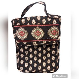 Vera Bradley Out to Lunch bag black paisley pattern